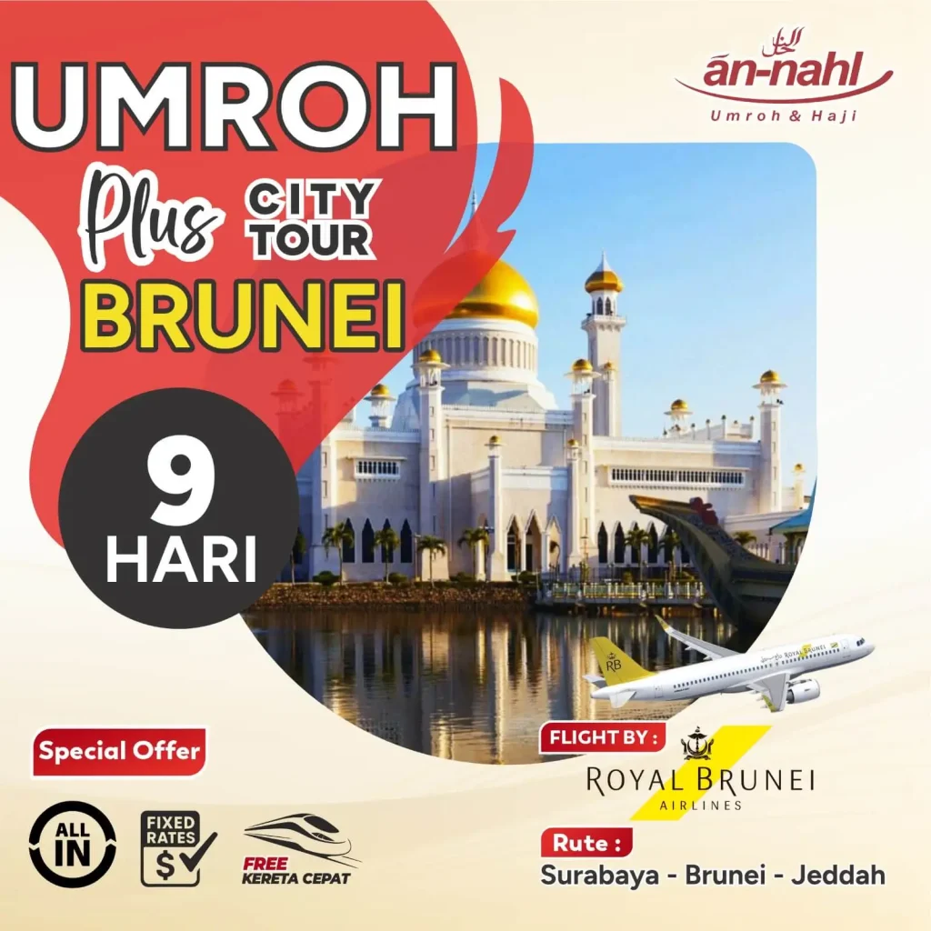 umroh 9 hari plus city tour brunei