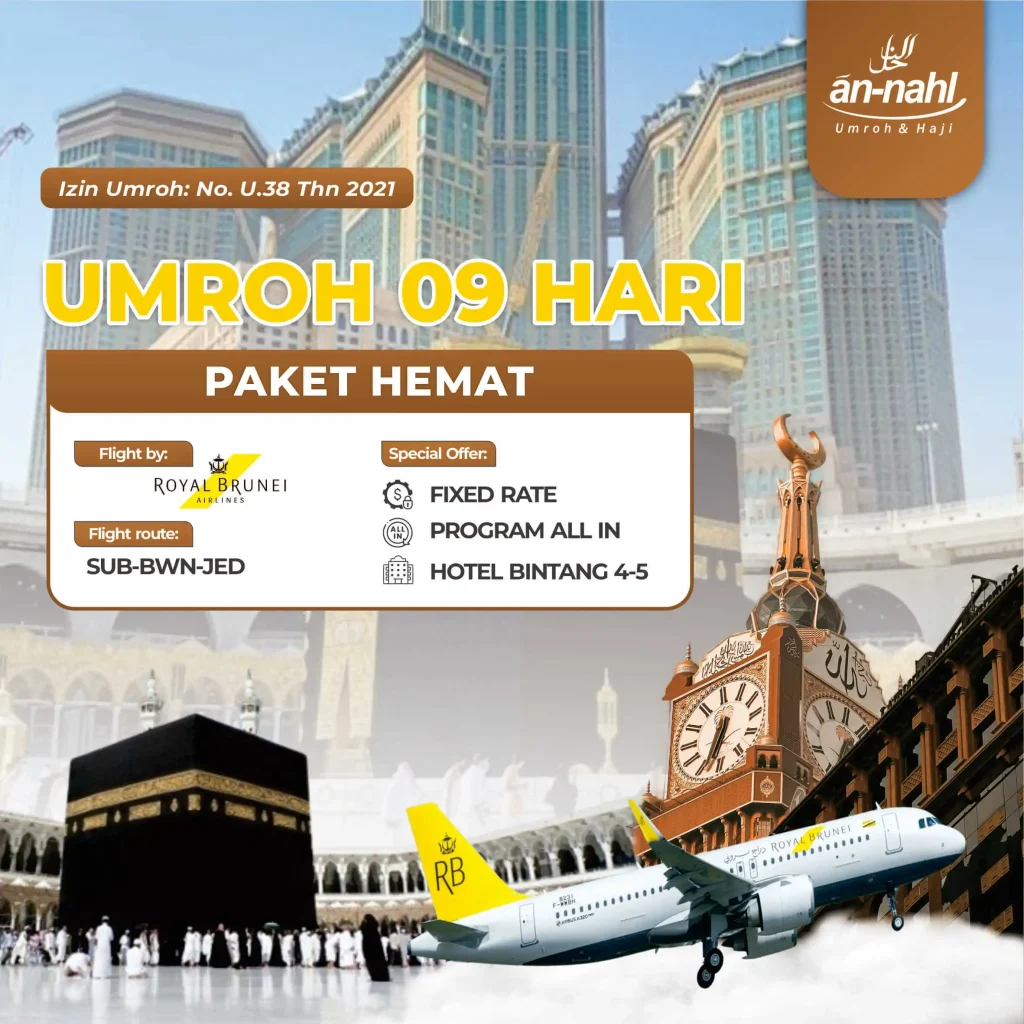 umroh 09 hari hemat All In RBI