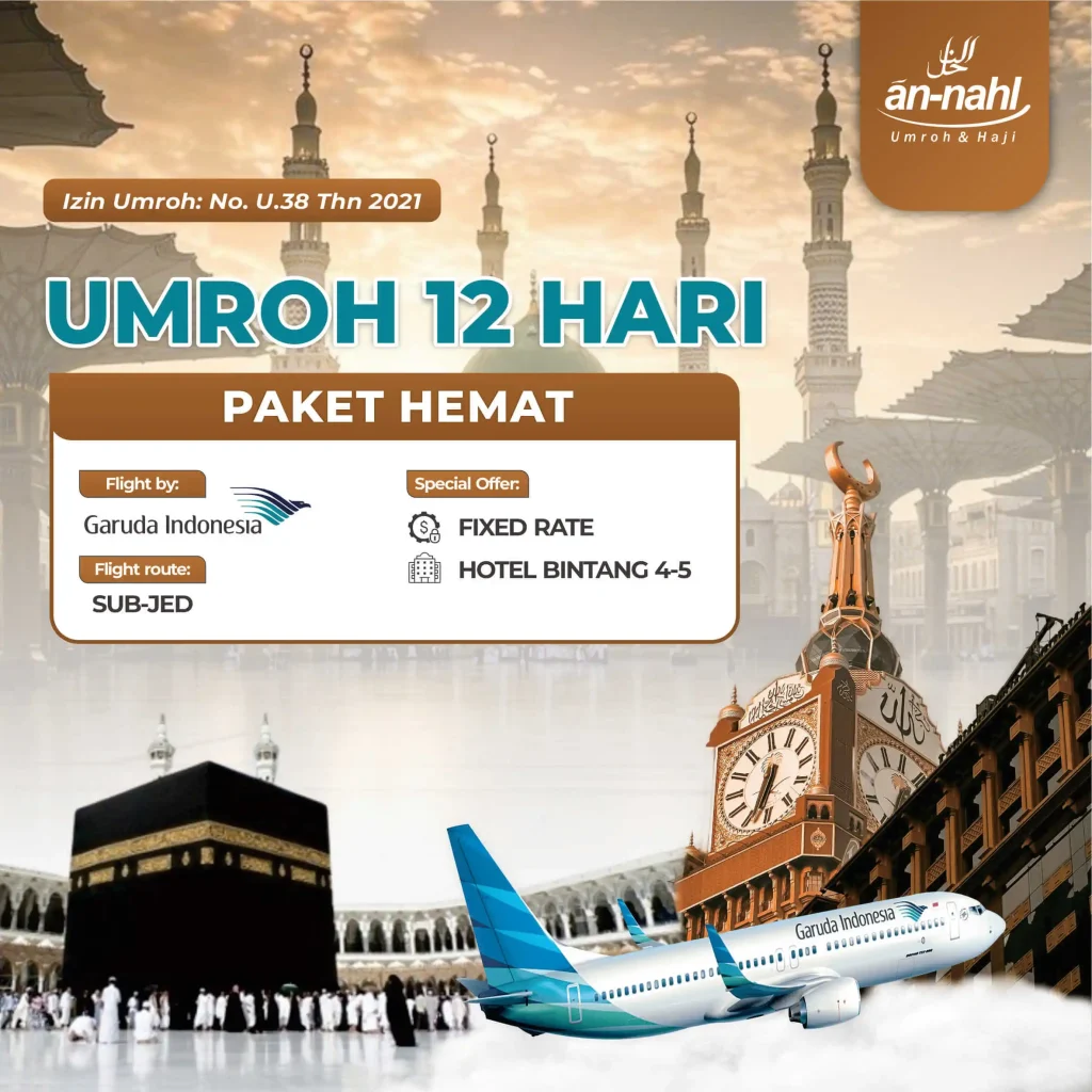 umroh 12 hari hemat garuda