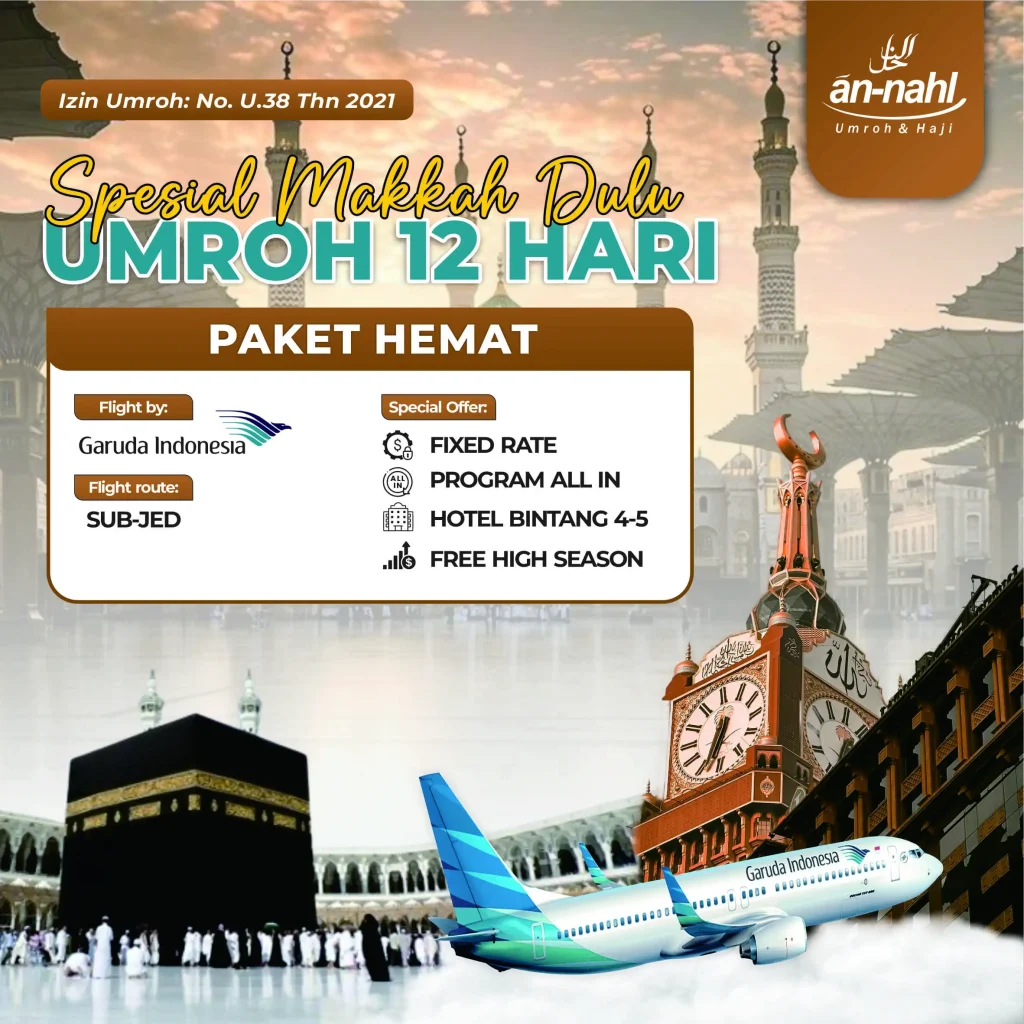 makkah dulu umroh 12 hari garuda