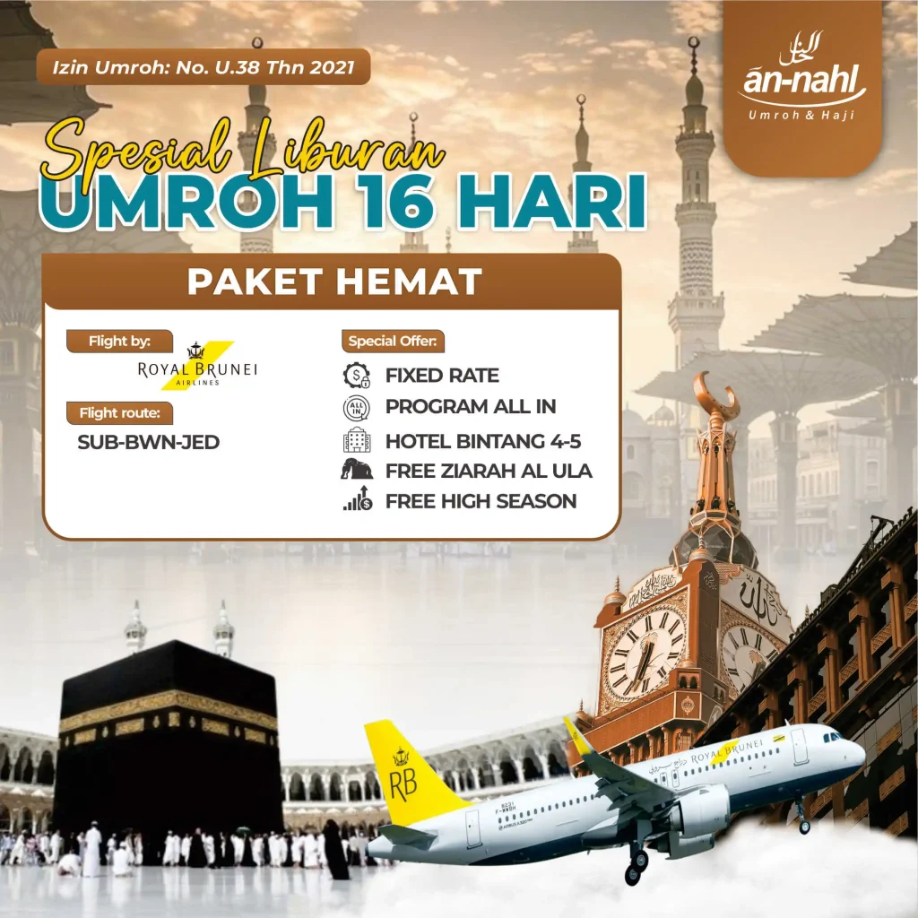umroh 16 hari rbi makkah dulu