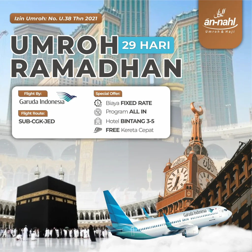 Umroh Full Ramadhan 29 Hari GA