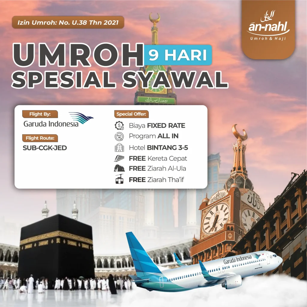 Umroh Syawal 9 Hari GA