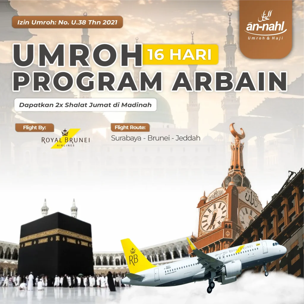 Umroh 16 Hari Program Arbain
