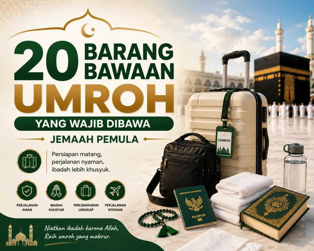 Barang bawaan umroh wajib untuk pemula